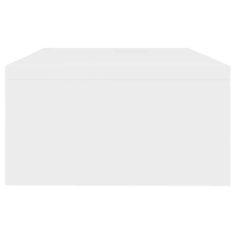 Monitorstandaard 42x24x13 cm bewerkt hout wit 5
