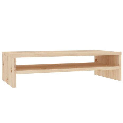 Monitorstandaard 50x24x13 cm massief grenenhout 2