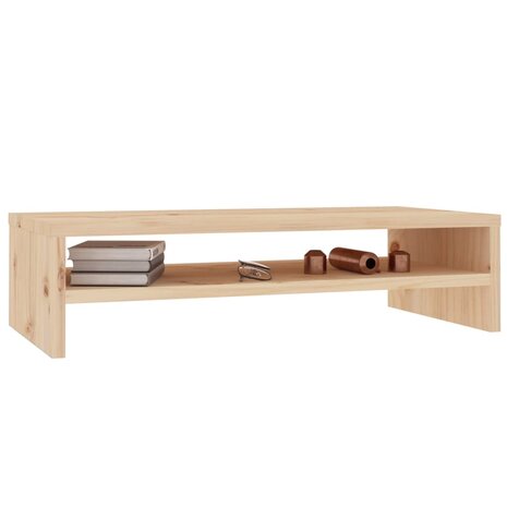 Monitorstandaard 50x24x13 cm massief grenenhout 4