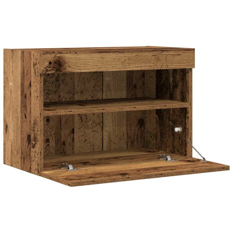 TV Wandkast Oud hout 60 x 30 x 40 cm Bewerkt hout 7
