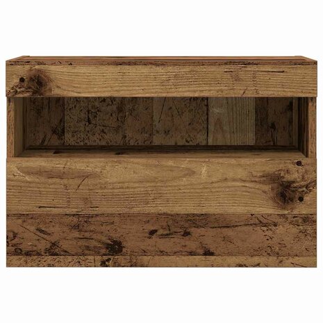 TV Wandkast Oud hout 60 x 30 x 40 cm Bewerkt hout 9