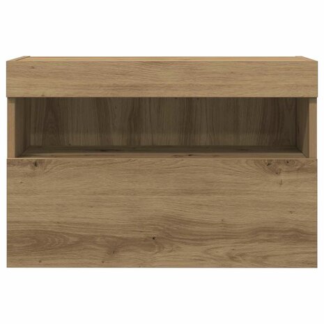 TV Wandkast artisanaal eikenkleurig 60 x 30 x 40 cm 9