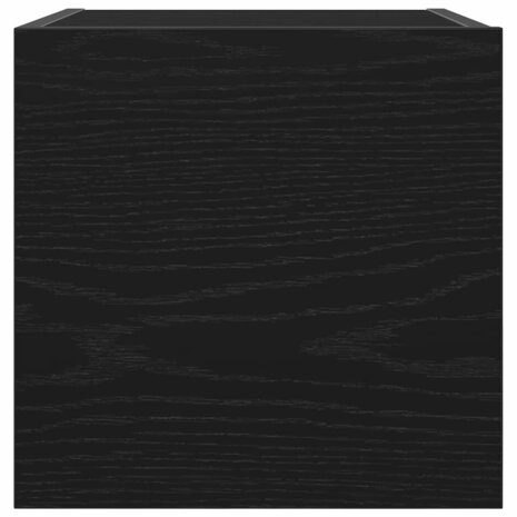 TV-kast Zwart Eiken 30,5 x 30 x 30 cm Bewerkt hout 7