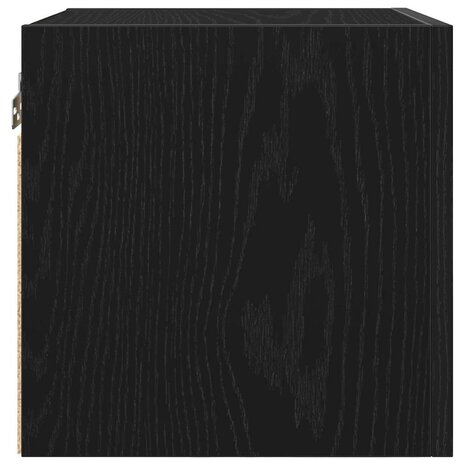 TV-kast Zwart Eiken 30,5 x 30 x 30 cm Bewerkt hout 8