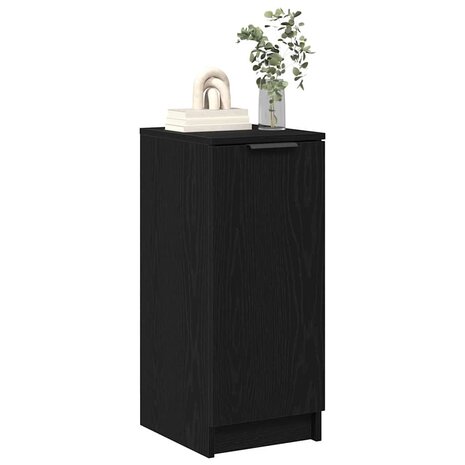 Schoenenkast Zwart Eiken 29,5 x 35 x 70 cm Bewerkt hout 3
