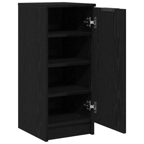 Schoenenkast Zwart Eiken 29,5 x 35 x 70 cm Bewerkt hout 5