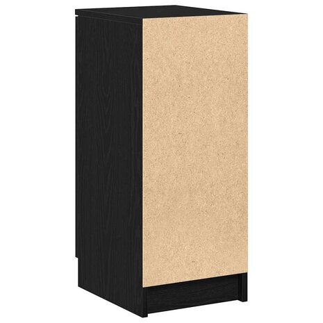Schoenenkast Zwart Eiken 29,5 x 35 x 70 cm Bewerkt hout 6