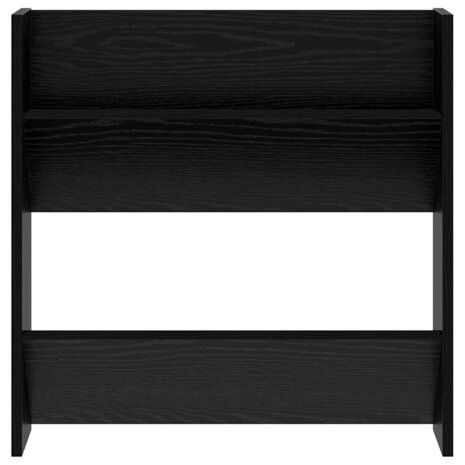 Schoenenkast met plank Zwart Eiken 60 x 18 x 60 cm Bewerkt hout 5