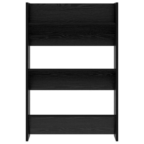 Schoenenkast met plank Zwart Eiken 60 x 18 x 90 cm Bewerkt hout 5