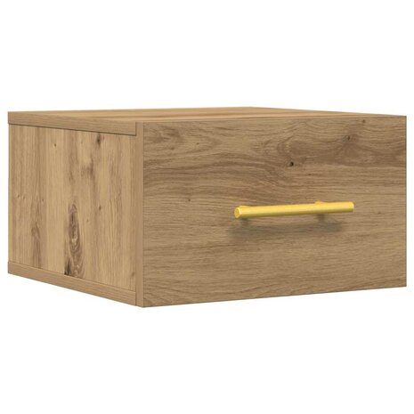 Nachtkastje Artisan Eiken 35 x 35 x 20 cm Bewerkt hout 2
