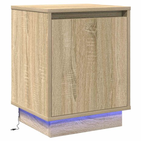 Nachtkastje Sonoma Eiken 39 x 34,5 x 50 cm Bewerkt hout 2