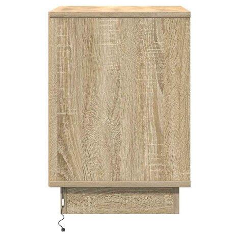 Nachtkastje Sonoma Eiken 39 x 34,5 x 50 cm Bewerkt hout 8