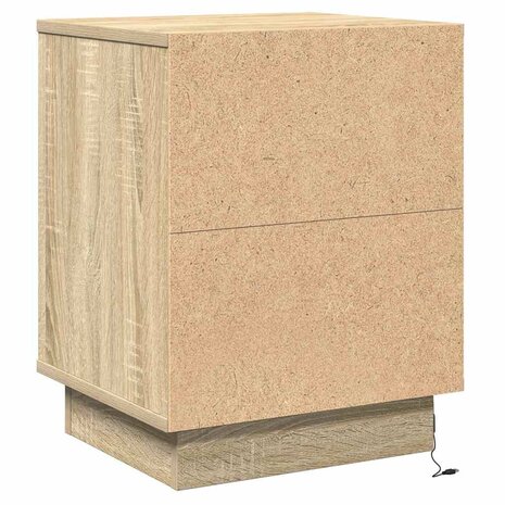 Nachtkastje Sonoma Eiken 39 x 34,5 x 50 cm Bewerkt hout 9
