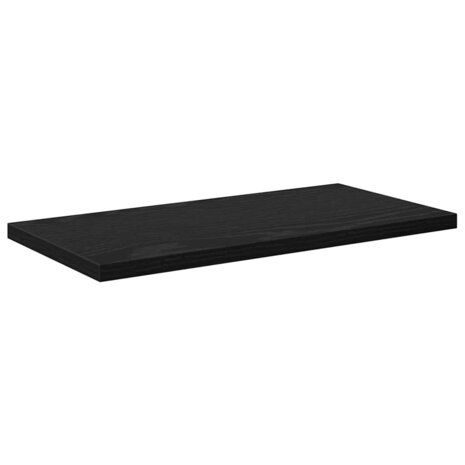 Boekenplank Bord 4 pcs Zwart 40 x 20 x 1,5 cm Bewerkt hout 4