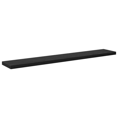 Boekenplank Bord 4 pcs Zwart 60 x 10 x 1,5 cm Bewerkt hout 4