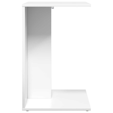 Bijzettafel Wit 45 x 40 x 62,5 cm Bewerkt hout 6