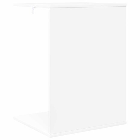 Bijzettafel Wit 45 x 40 x 62,5 cm Bewerkt hout 7
