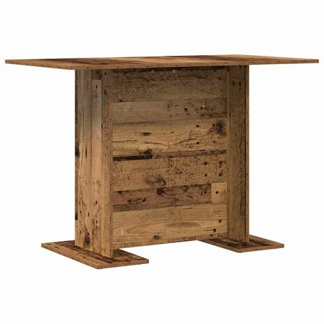 Eettafel Oudhout 110 x 60 x 75 cm Bewerkt hout 2