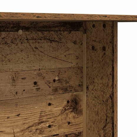 Eettafel Oudhout 110 x 60 x 75 cm Bewerkt hout 8