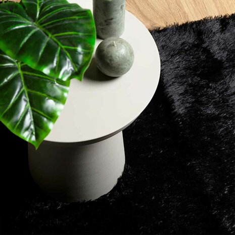 Hoogpolig vloerkleed NAVARRA 80x150 cm polyester zwart 8