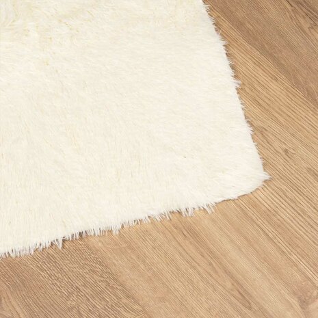 Hoogpolig vloerkleed NAVARRA 80x150 cm polyester cr&egrave;mekleurig 4