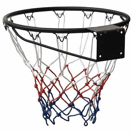 Basketbalring 45 cm staal zwart 4