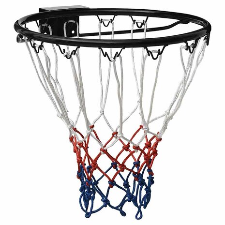 Basketbalring 39 cm staal zwart 1