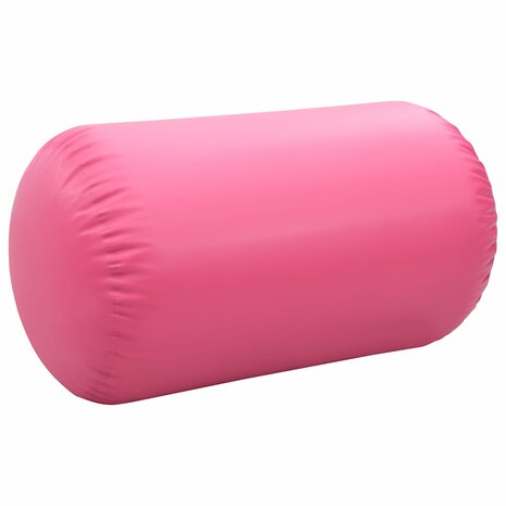 Gymnastiekrol met pomp opblaasbaar 100x60 cm PVC roze 4