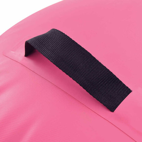 Gymnastiekrol met pomp opblaasbaar 100x60 cm PVC roze 5