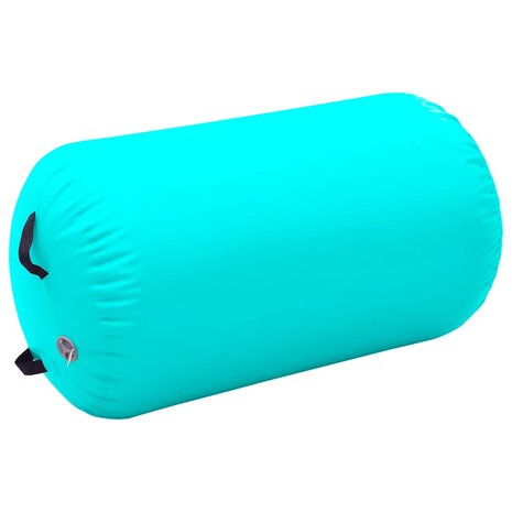 Gymnastiekrol met pomp opblaasbaar 100x60 cm PVC groen 2