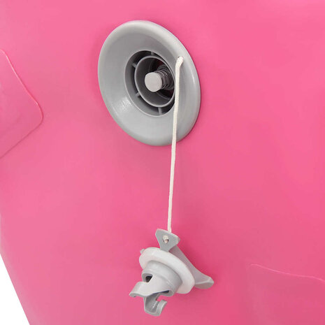 Gymnastiekrol met pomp opblaasbaar 120x75 cm PVC roze 8