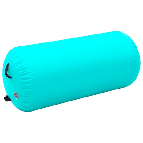 Gymnastiekrol met pomp opblaasbaar 120x75 cm PVC groen 2
