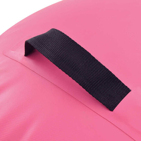 Gymnastiekrol met pomp opblaasbaar 120x90 cm PVC roze 6