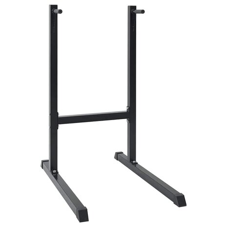 Dip station Zwart 103.5 x 66.5 x 121.5 cm Gepoedercoat staal 1