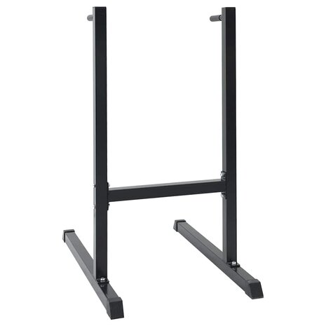 Dip station Zwart 103.5 x 66.5 x 121.5 cm Gepoedercoat staal 2
