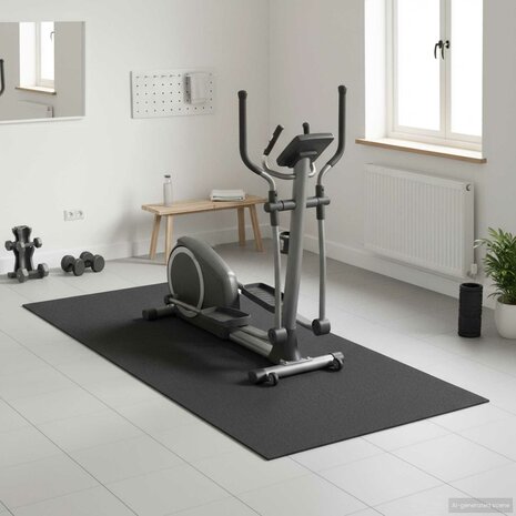 Sportbeschermmat Zwart 180 x 75 x 0,6 cm Hoogwaardige PVC 1