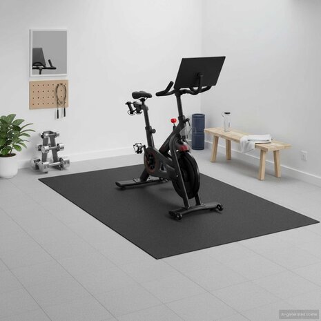 Sportbeschermmat Zwart 243 x 152 x 0,6 cm Hoogwaardige PVC 1