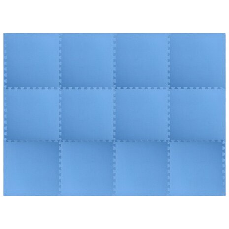 Vloermatten 12 st 4,32 ㎡ EVA-schuim blauw 3