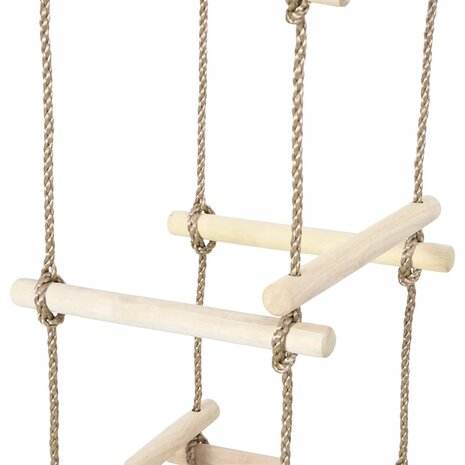 Touwladder 200 cm hout 4