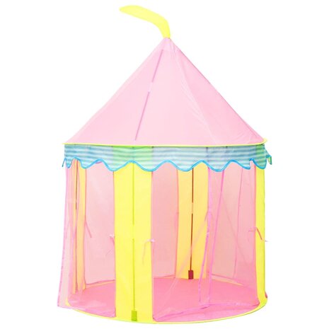 Kinderspeeltent met 250 ballen 100x100x127 cm roze 4