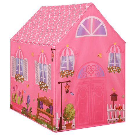 Kinderspeeltent met 250 ballen 69x94x104 cm roze 5