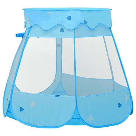 Kinderspeeltent 102x102x82 cm blauw  4
