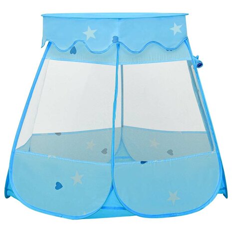 Kinderspeeltent 102x102x82 cm blauw  5