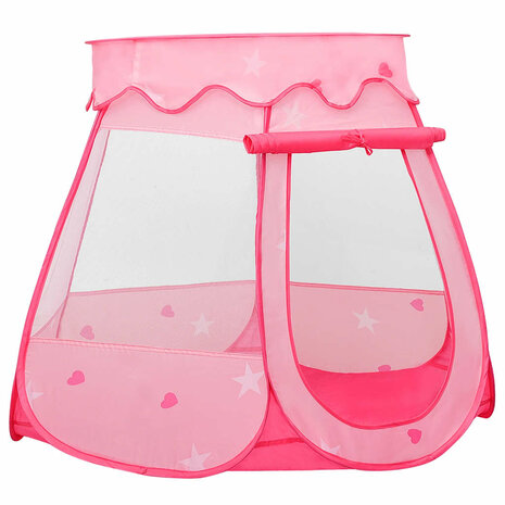 Kinderspeeltent 102x102x82 cm roze 2