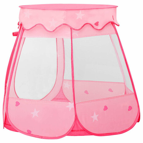 Kinderspeeltent 102x102x82 cm roze 4