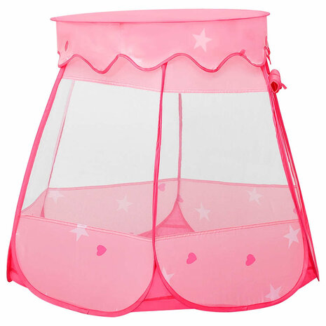 Kinderspeeltent 102x102x82 cm roze 5
