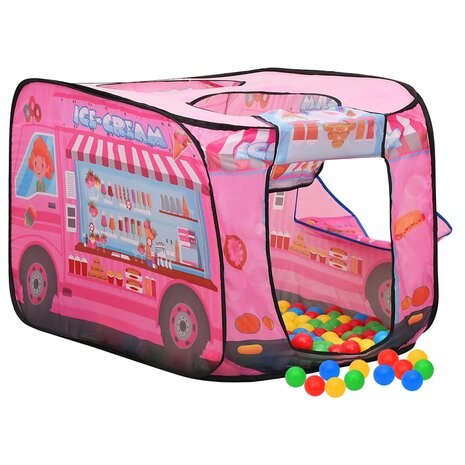 Kinderspeeltent 70x112x70 cm roze 3