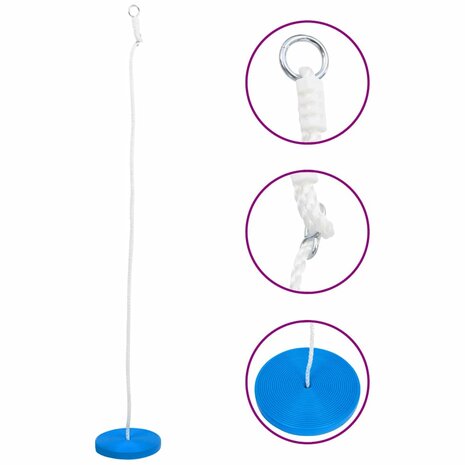 Schotelschommel 200cm blauw 1