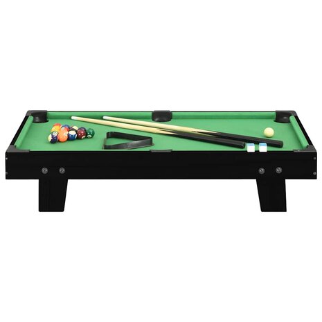 Minipooltafel 3 Feet 92x52x19 cm zwart en groen 2
