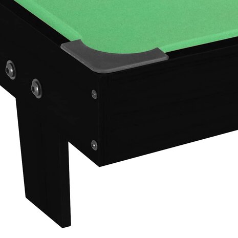 Minipooltafel 3 Feet 92x52x19 cm zwart en groen 5